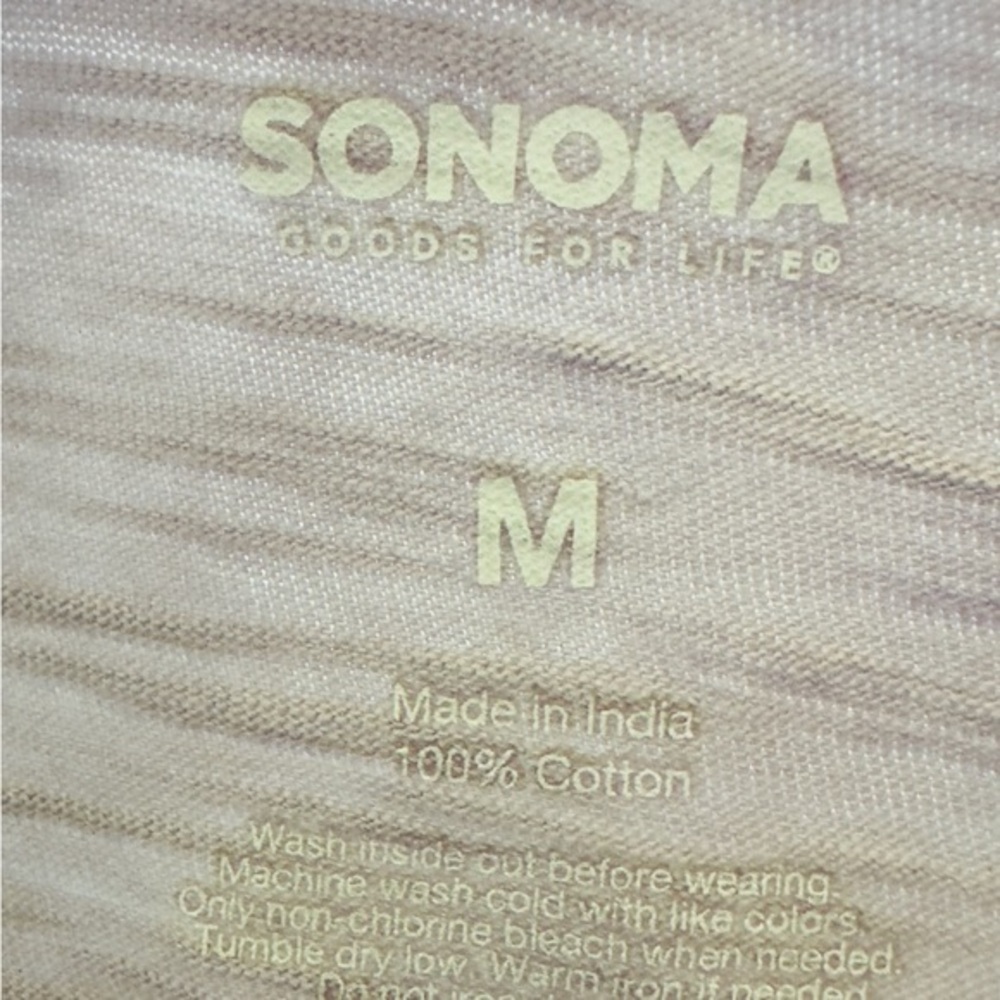 Woman’s Sonoma Solid Light Purple‎ 100% Cotton Short Sleeve Polo Shirt Size M - Picture 2 of 3
